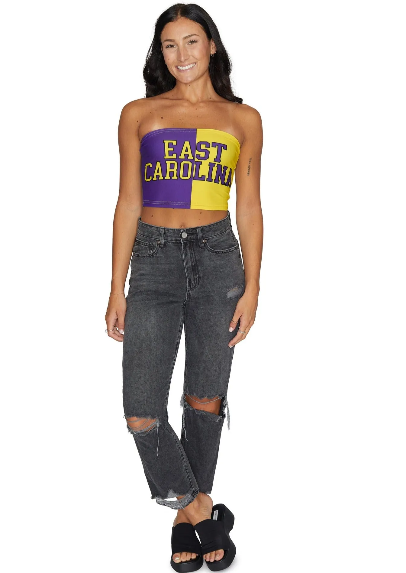 ECU Pirates Two Tone Tube Top