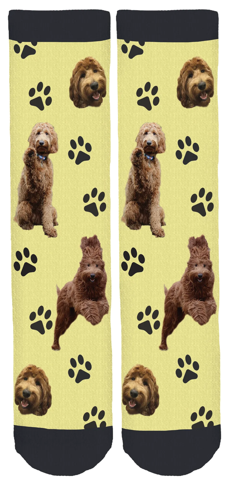 Ellie the Golden Doodle Crew Socks