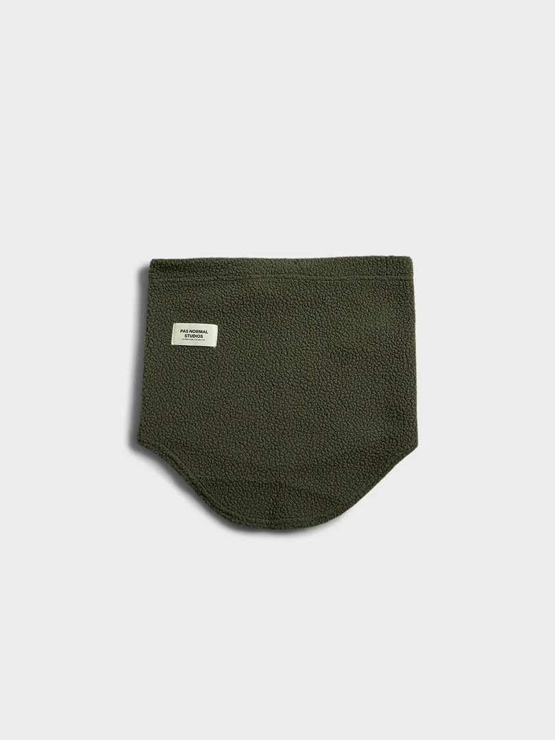 Escapism Fleece Necktube in Dark Olive