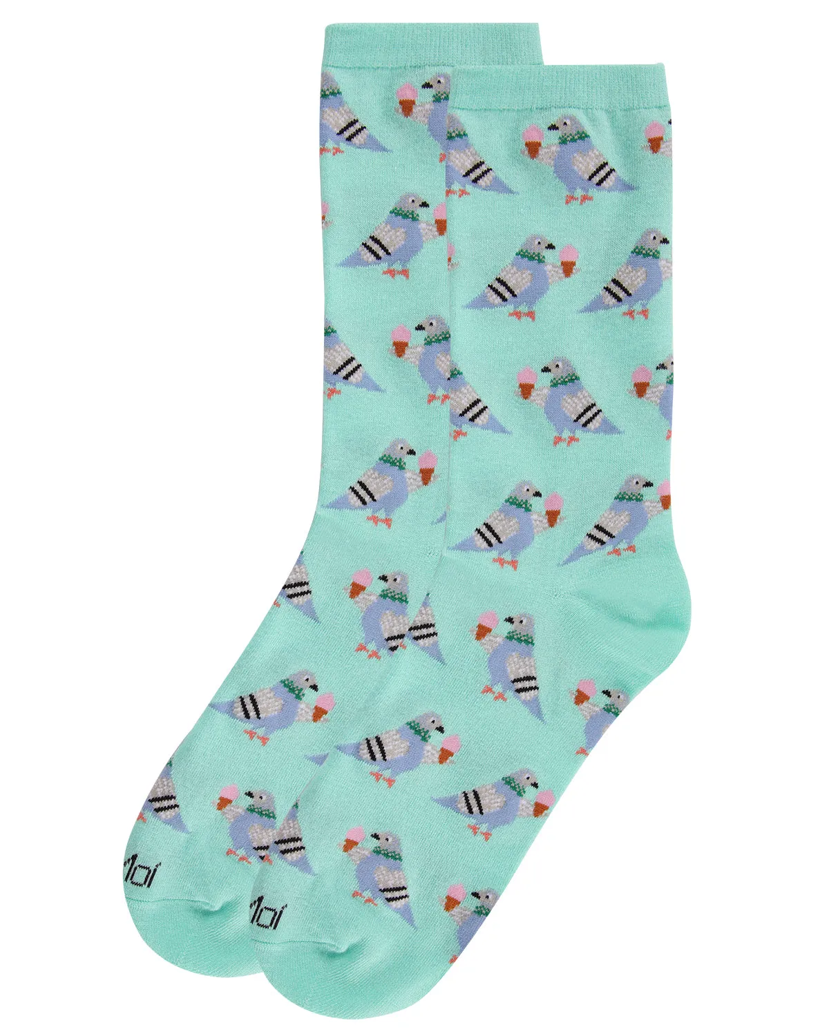 Feed the NYC Pigeons Bamboo Blend Crew Socks