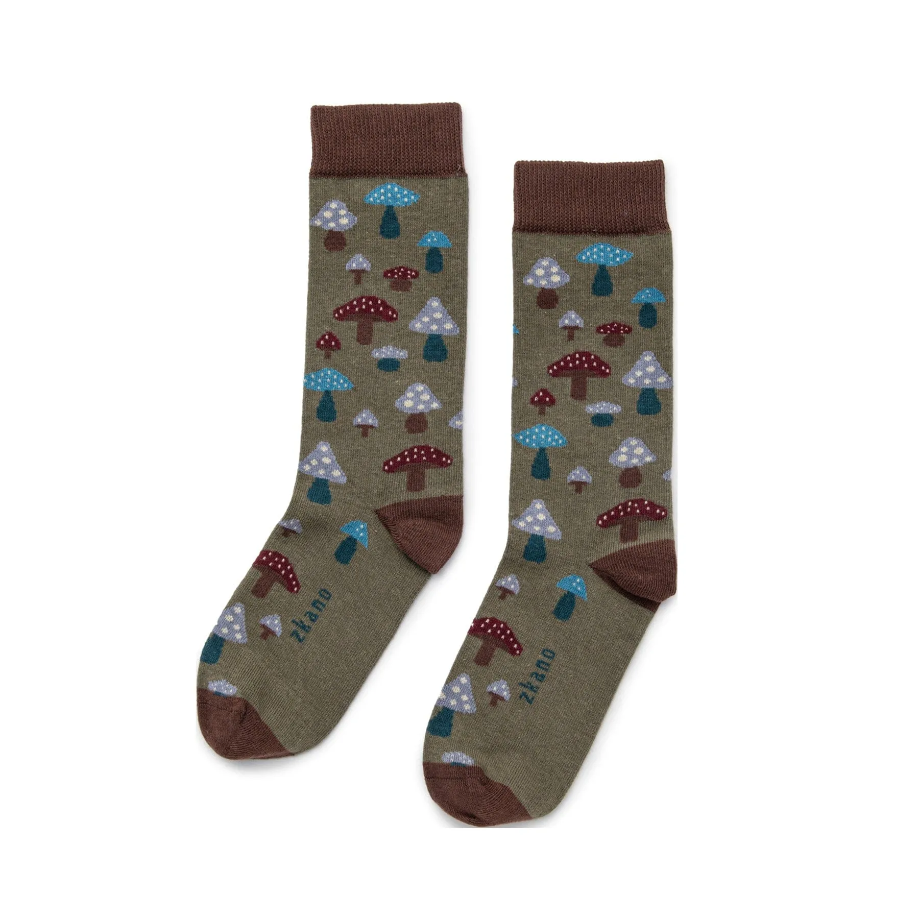 Forager - Organic Cotton Crew Socks - Oakmoss