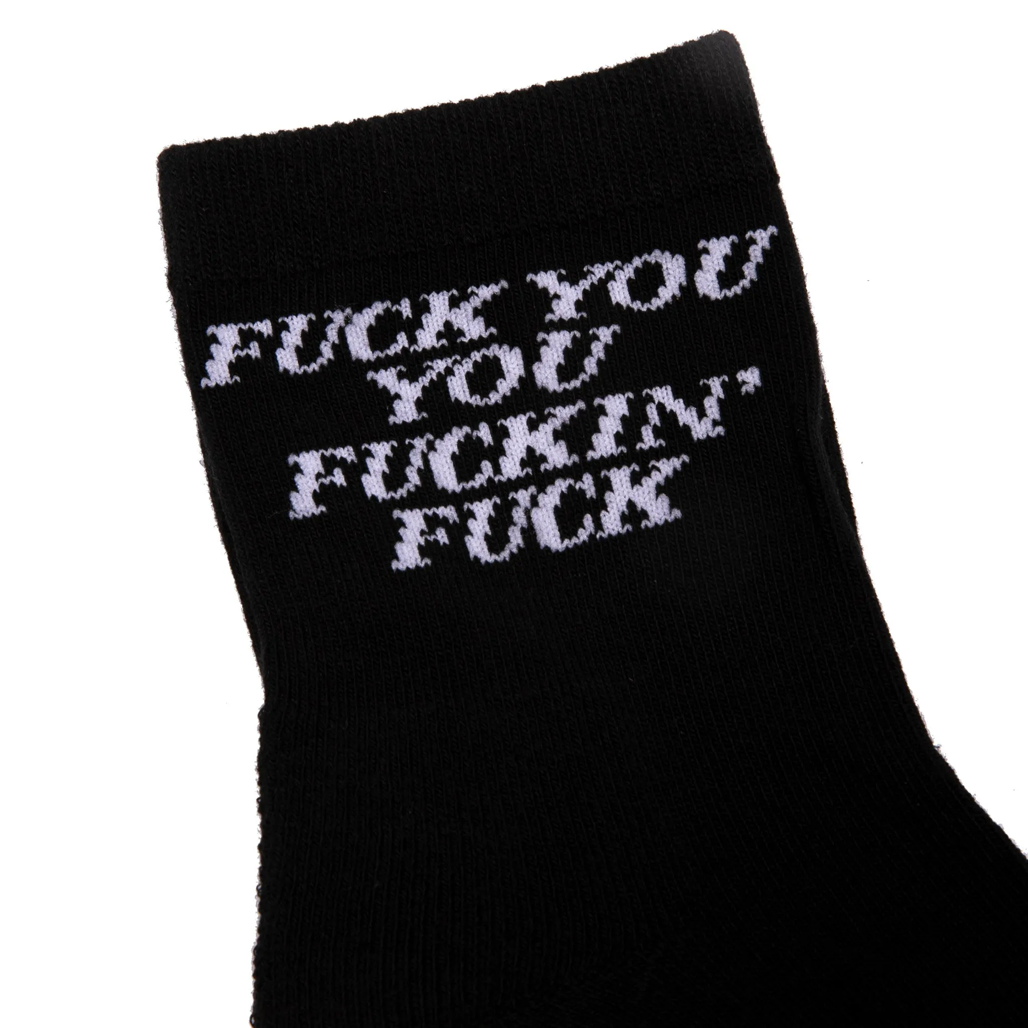 Fucking Fuck Mid Socks (Black)