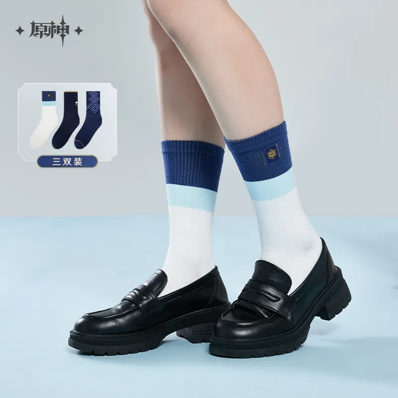 Genshin Impact - Kamisato Ayaka Impression Socks (Three Pairs) miHoYo