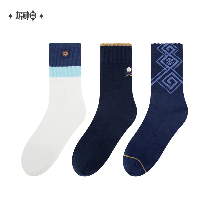 Genshin Impact - Kamisato Ayaka Impression Socks (Three Pairs) miHoYo