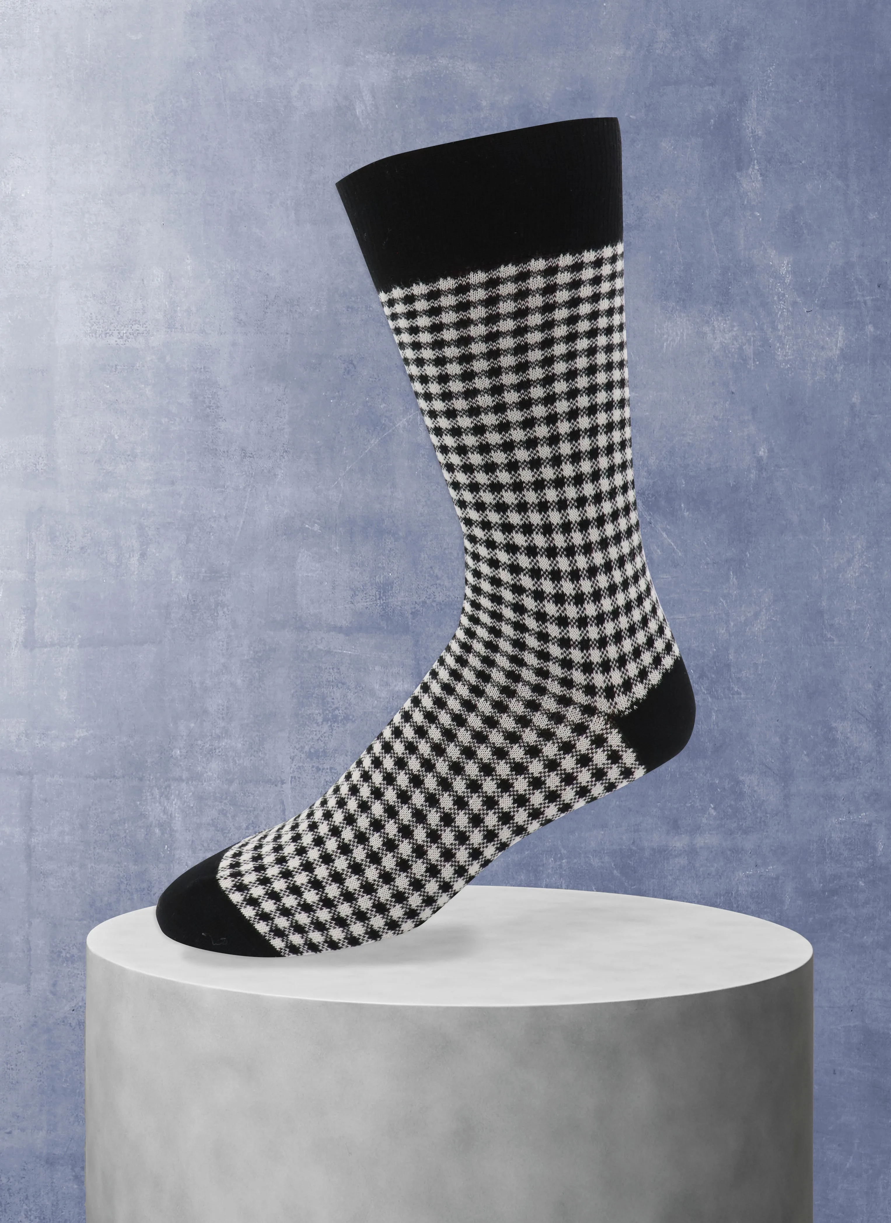 Gingham Sock in Black