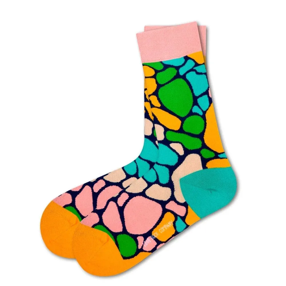 Giraffe Colorful Novelty Crew Socks (Unisex)