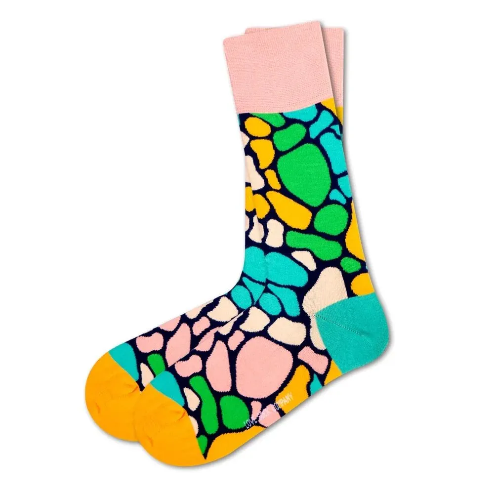 Giraffe Colorful Novelty Crew Socks (Unisex)