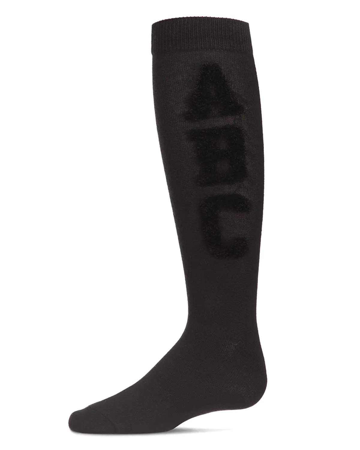 Girls' Chenille ABC Knee-High Socks