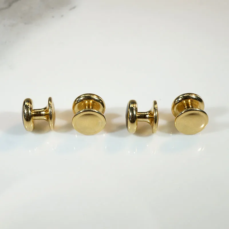 Glossy Onyx Cufflink & Stud Set