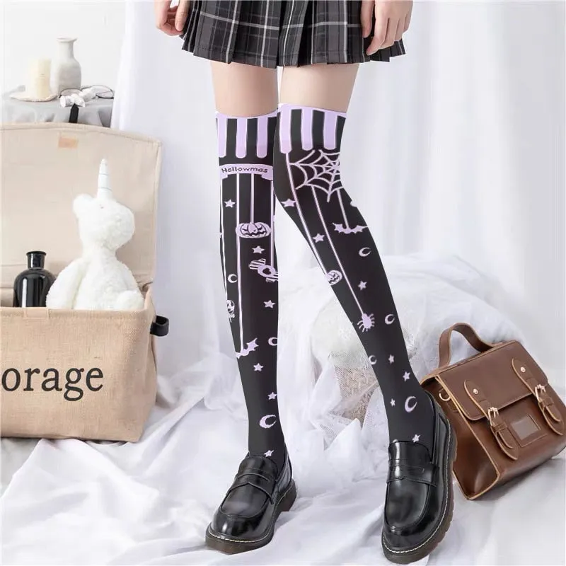 Gothic Thigh High Socks