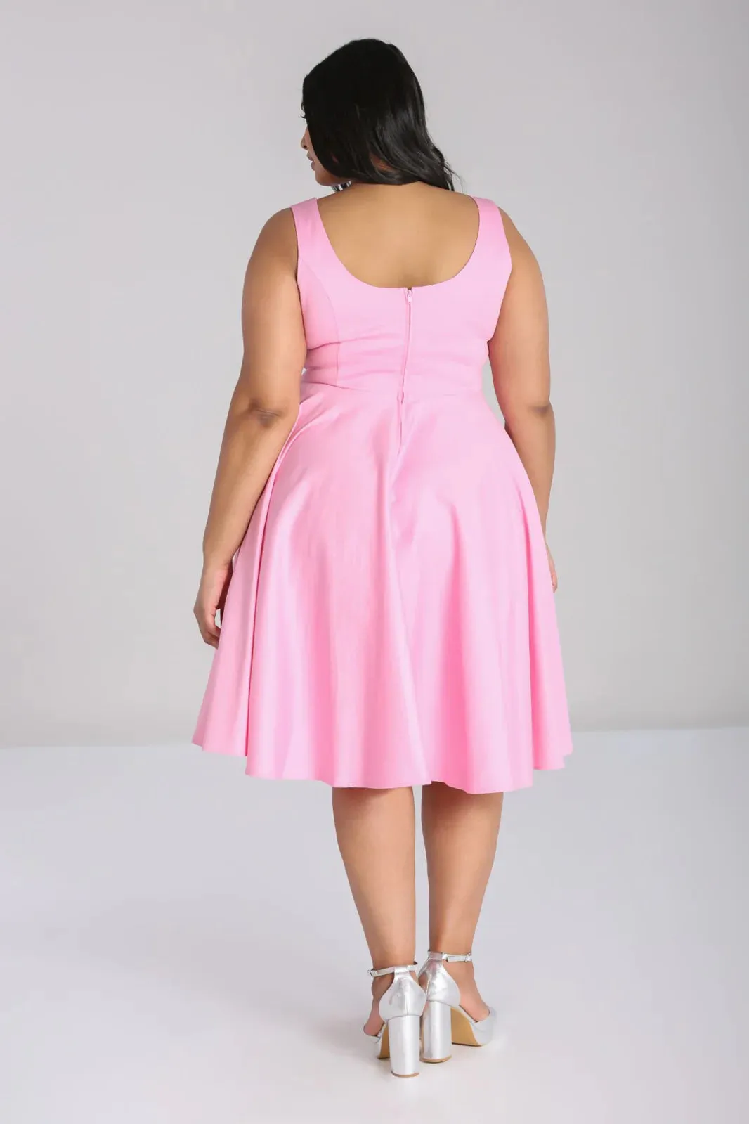 Hell Bunny Heidi Dress in Pink