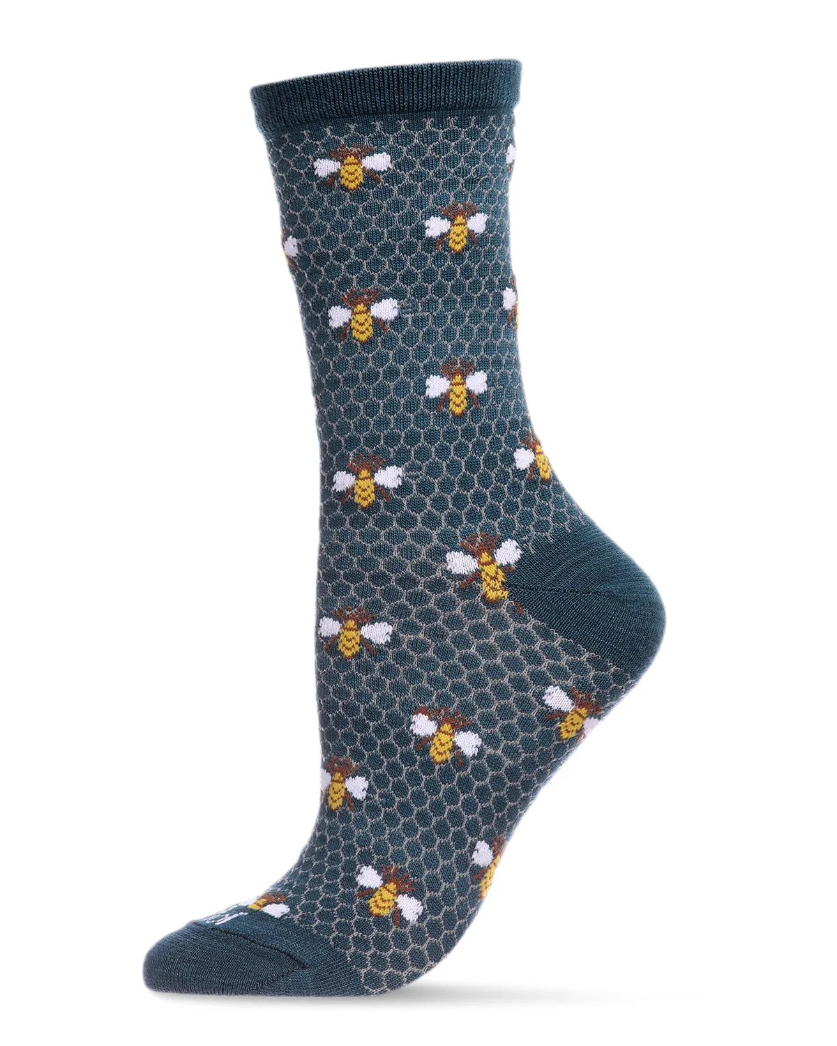 Honey Bee Bamboo Blend Crew Socks