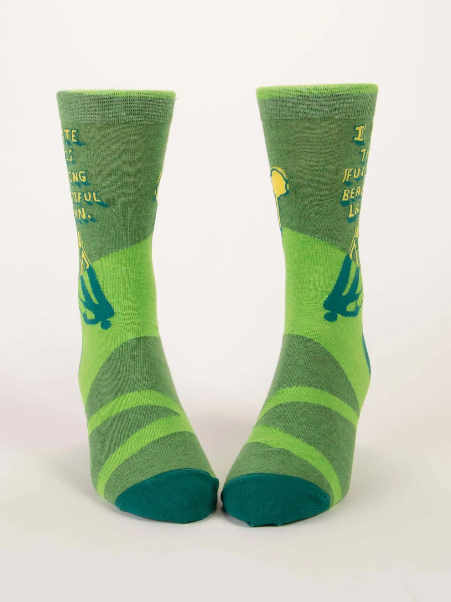 I Hate This Fucking Beautiful Lawn M-Crew Socks