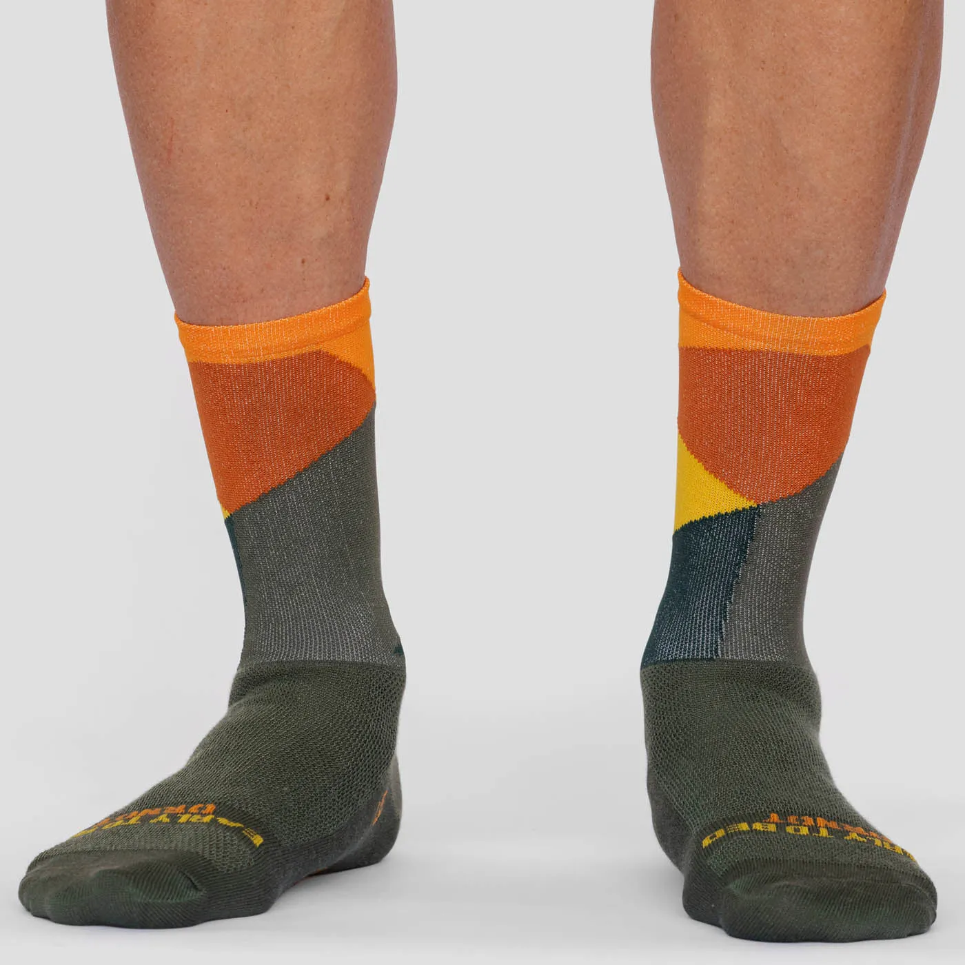 Intersection Olive Orange Sock (Limited Sizes)