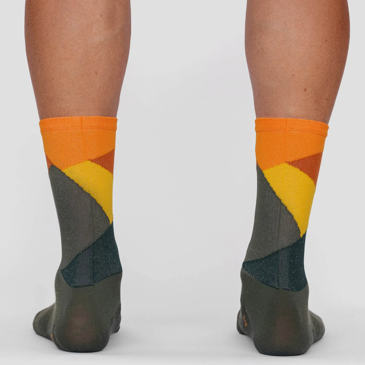 Intersection Olive Orange Sock (Limited Sizes)