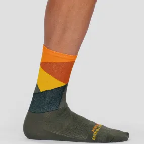 Intersection Olive Orange Sock (Limited Sizes)