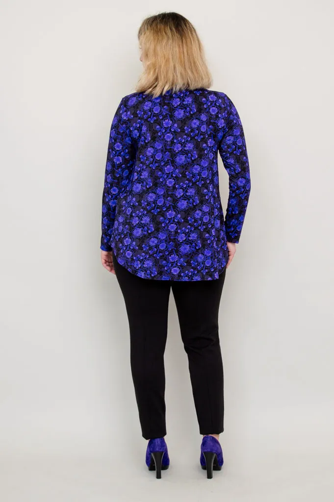 Jackie Long Sleeve, Snow Flower, Bamboo - Final Sale