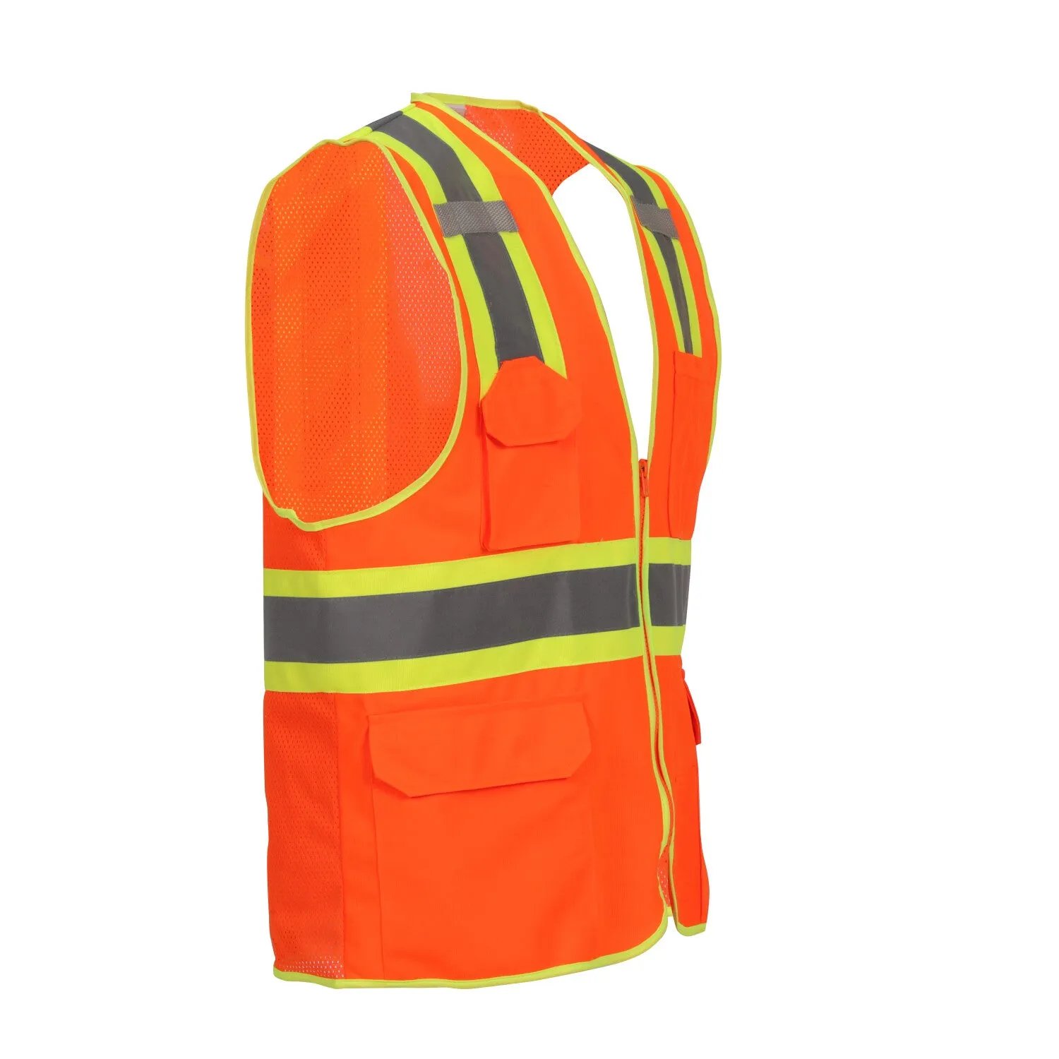 Job Sight Class 2 Two-Tone Surveyor Vest