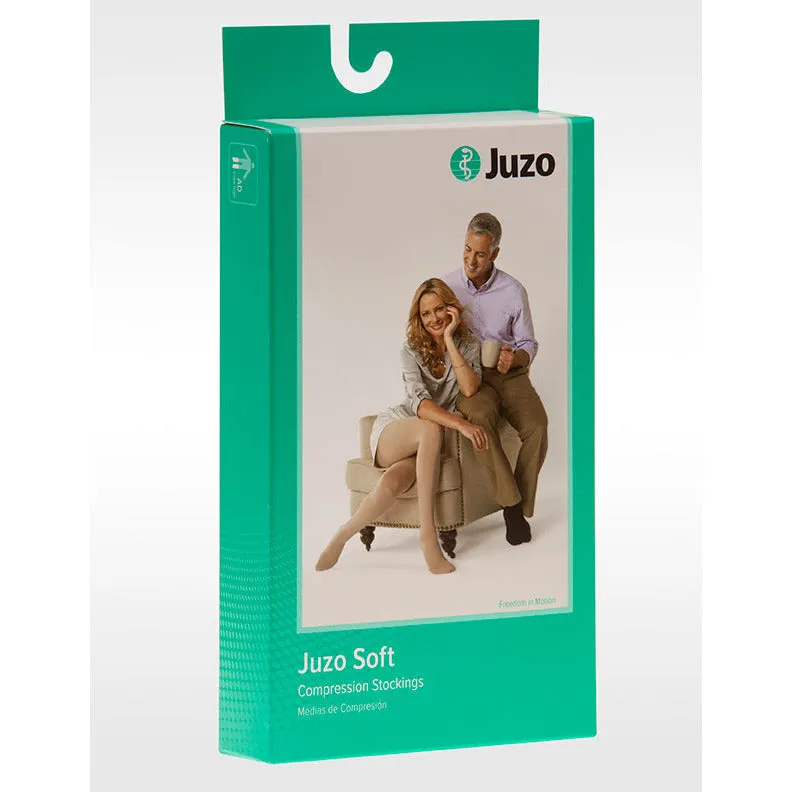 Juzo Soft Thigh High 15-20 mmHg w/ Silicone Band, Open Toe