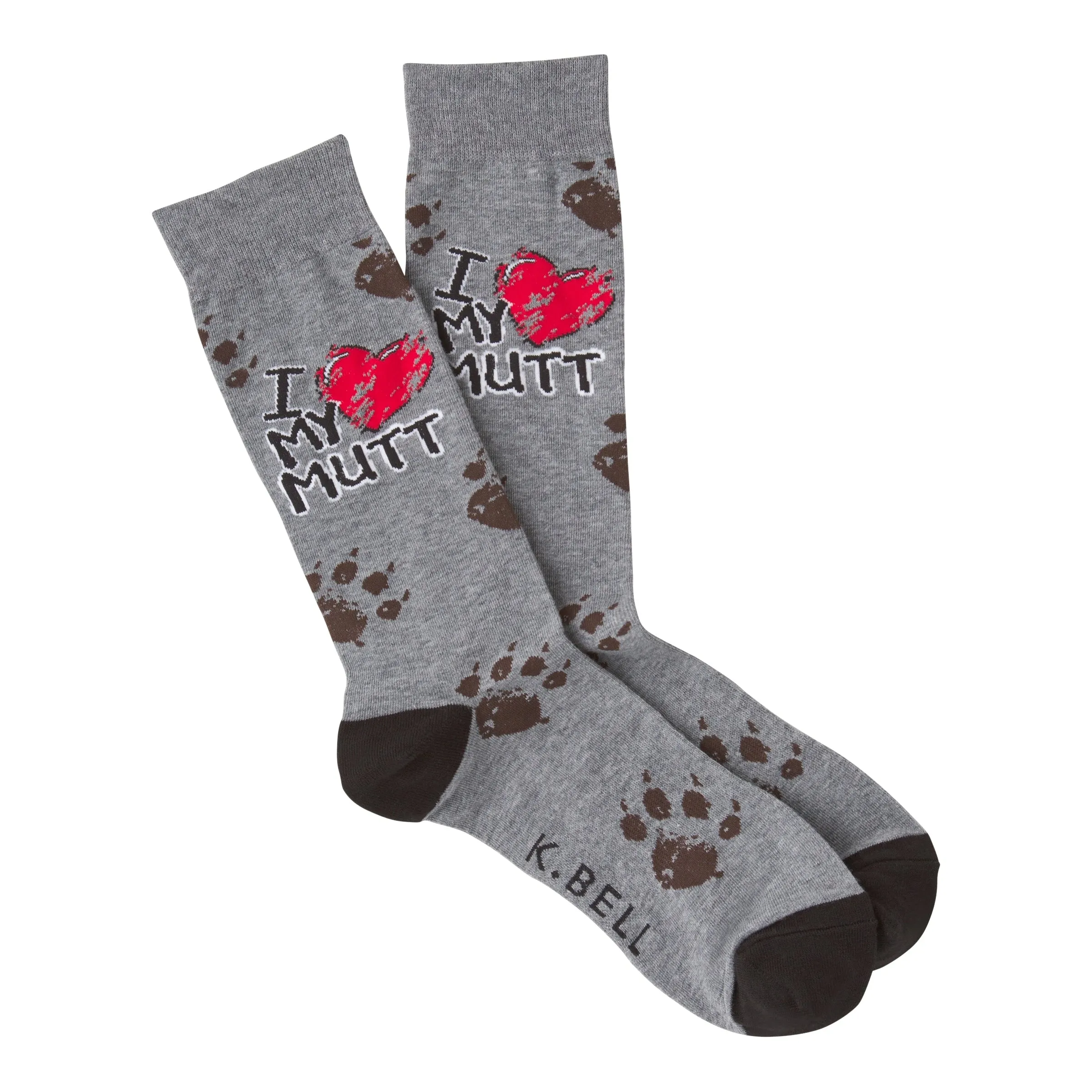 K Bell Mens Luv My Mutt Sock