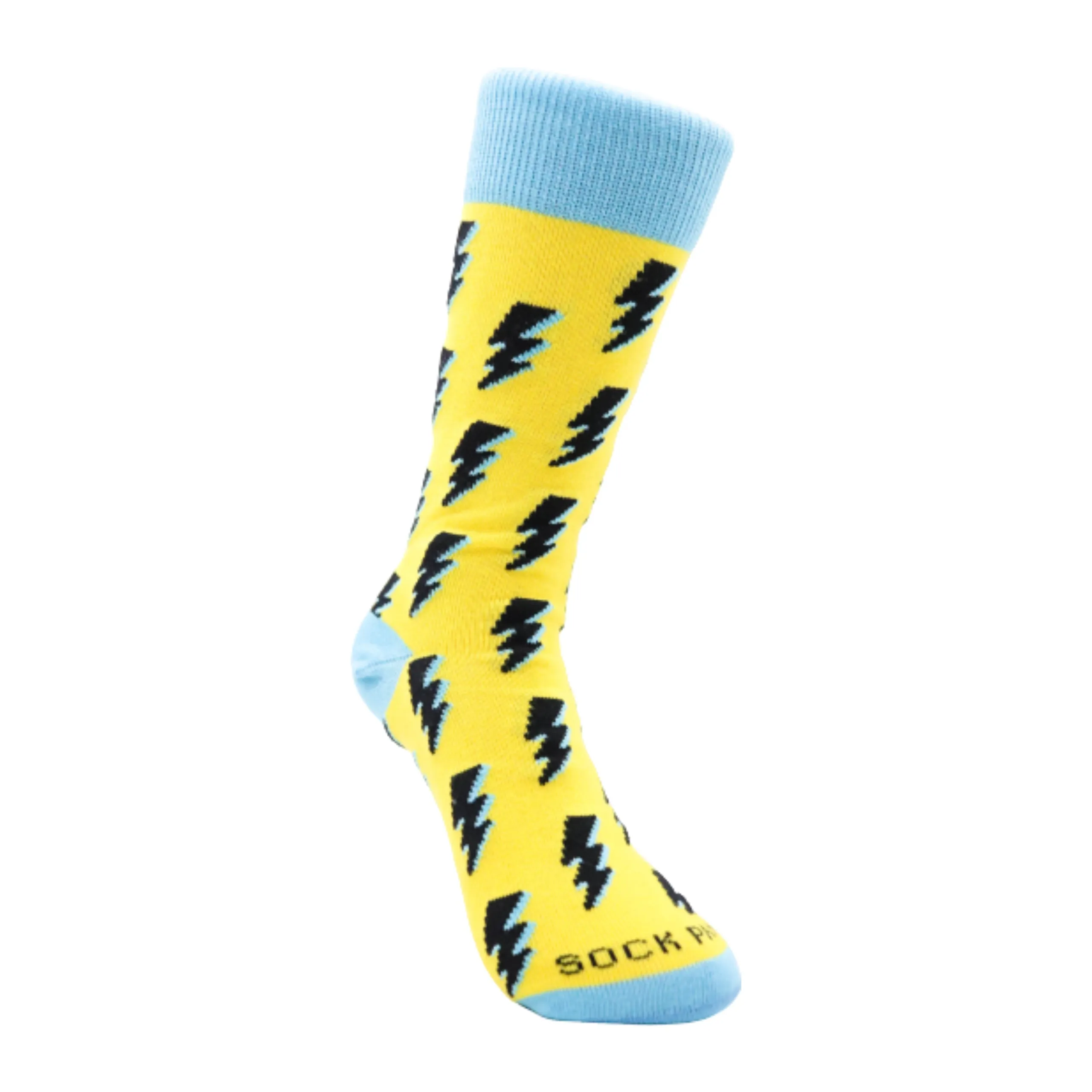 Lightning Bolts Socks from the Sock Panda (Adult Small -  Shoe Sizes 2-5)