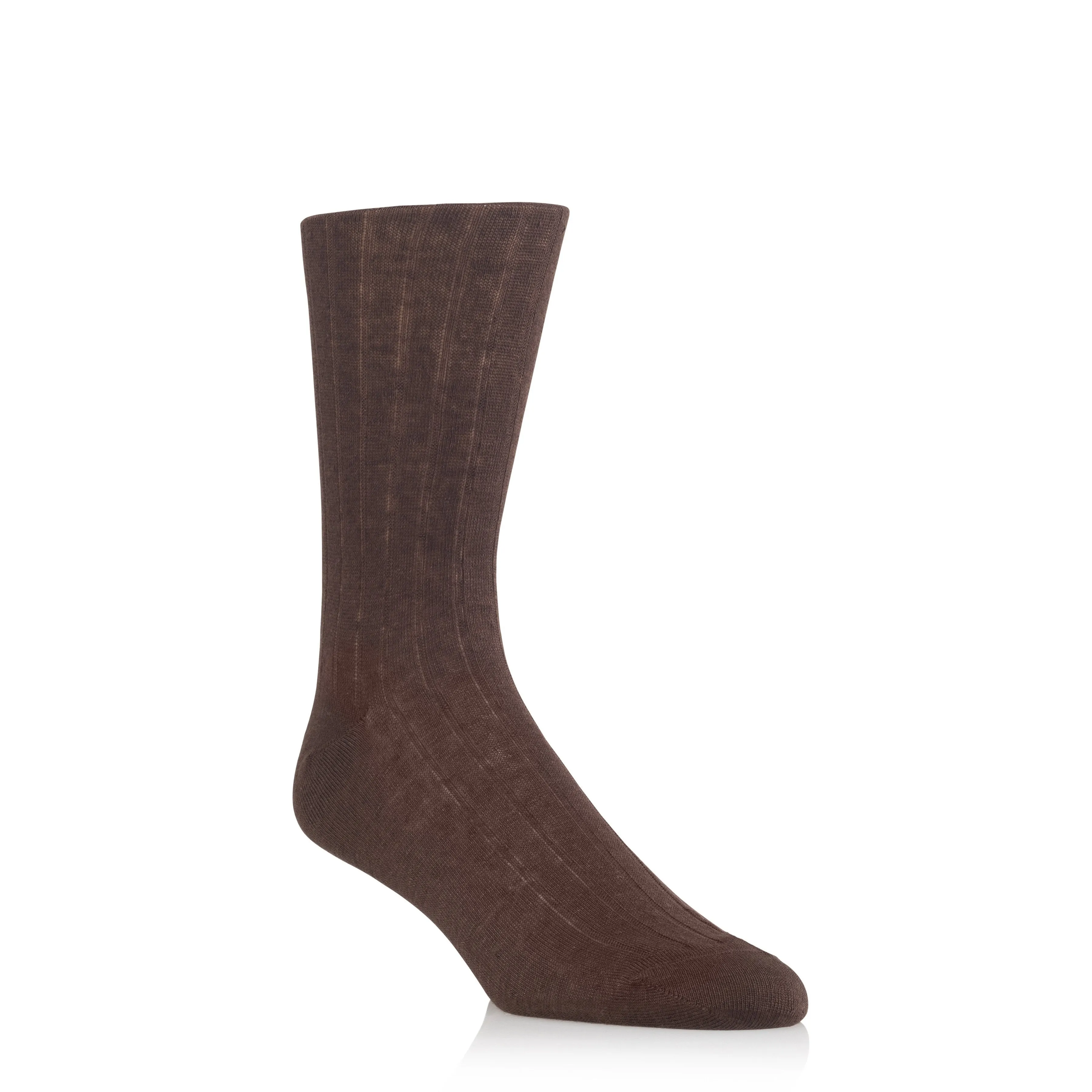 Linen Ribbed Short Socks