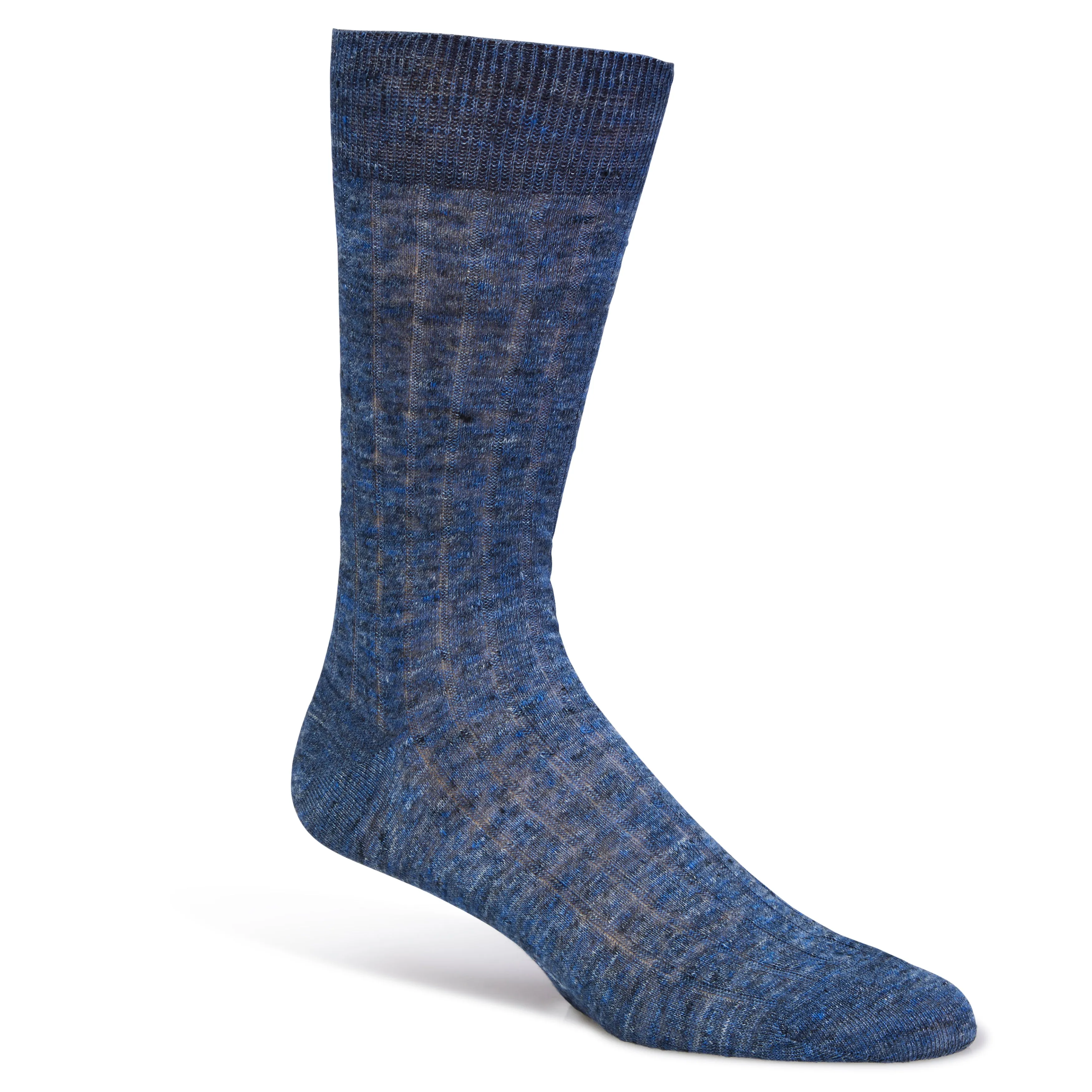 Linen Ribbed Short Socks