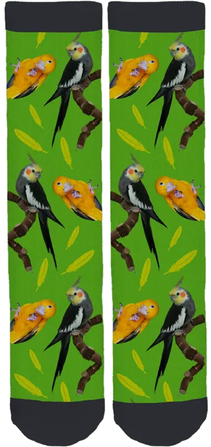 Living with Birds Bamboo Crew Socks