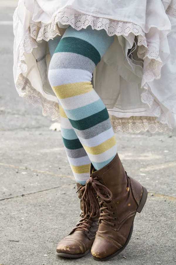 Longer Elemental Stripe Extraordinary Socks