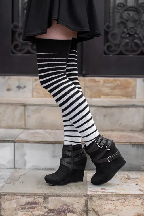 Longer Gradient Stripes Extraordinary Tube Socks