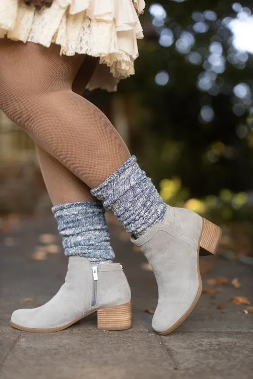 Marled Slouch Socks