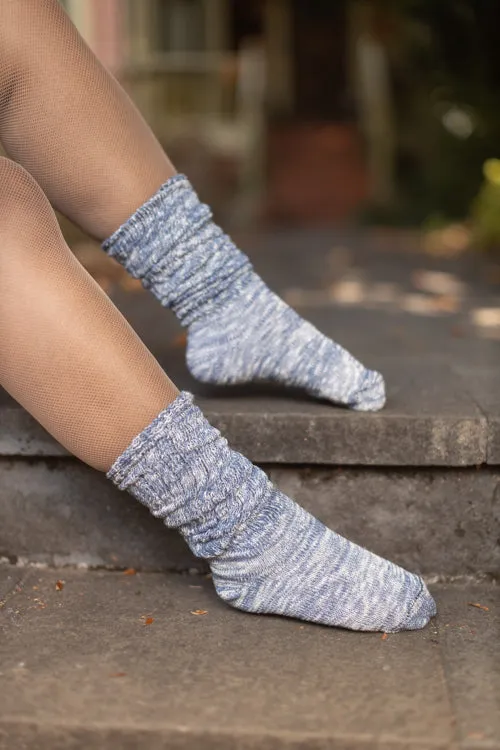 Marled Slouch Socks