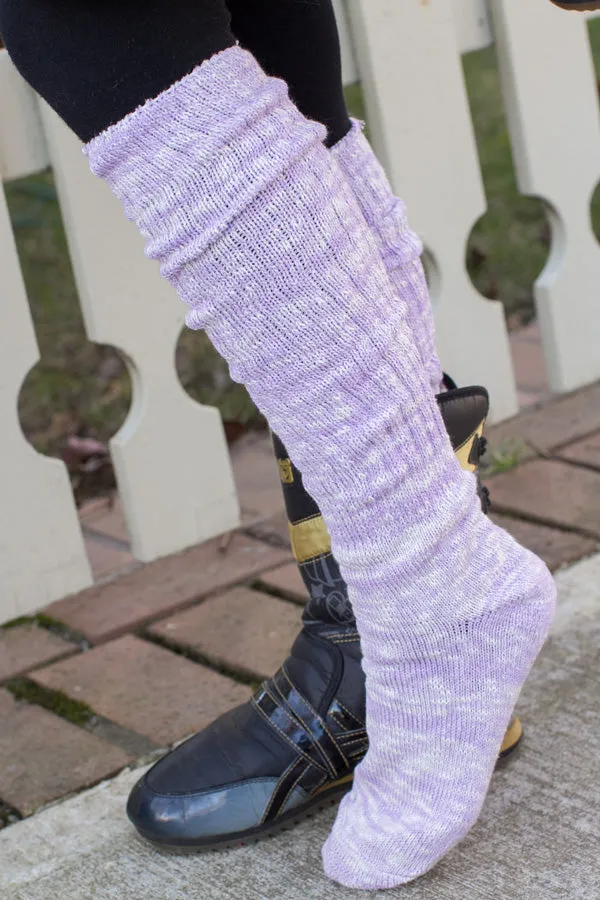 Marled Slouch Socks