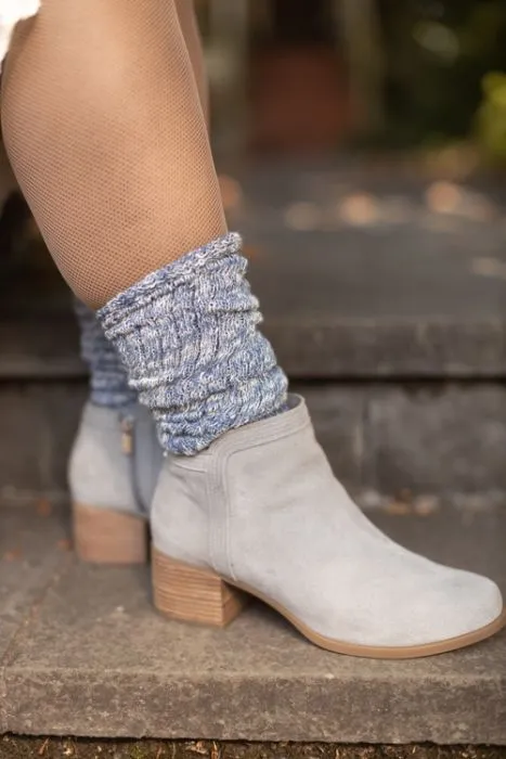 Marled Slouch Socks