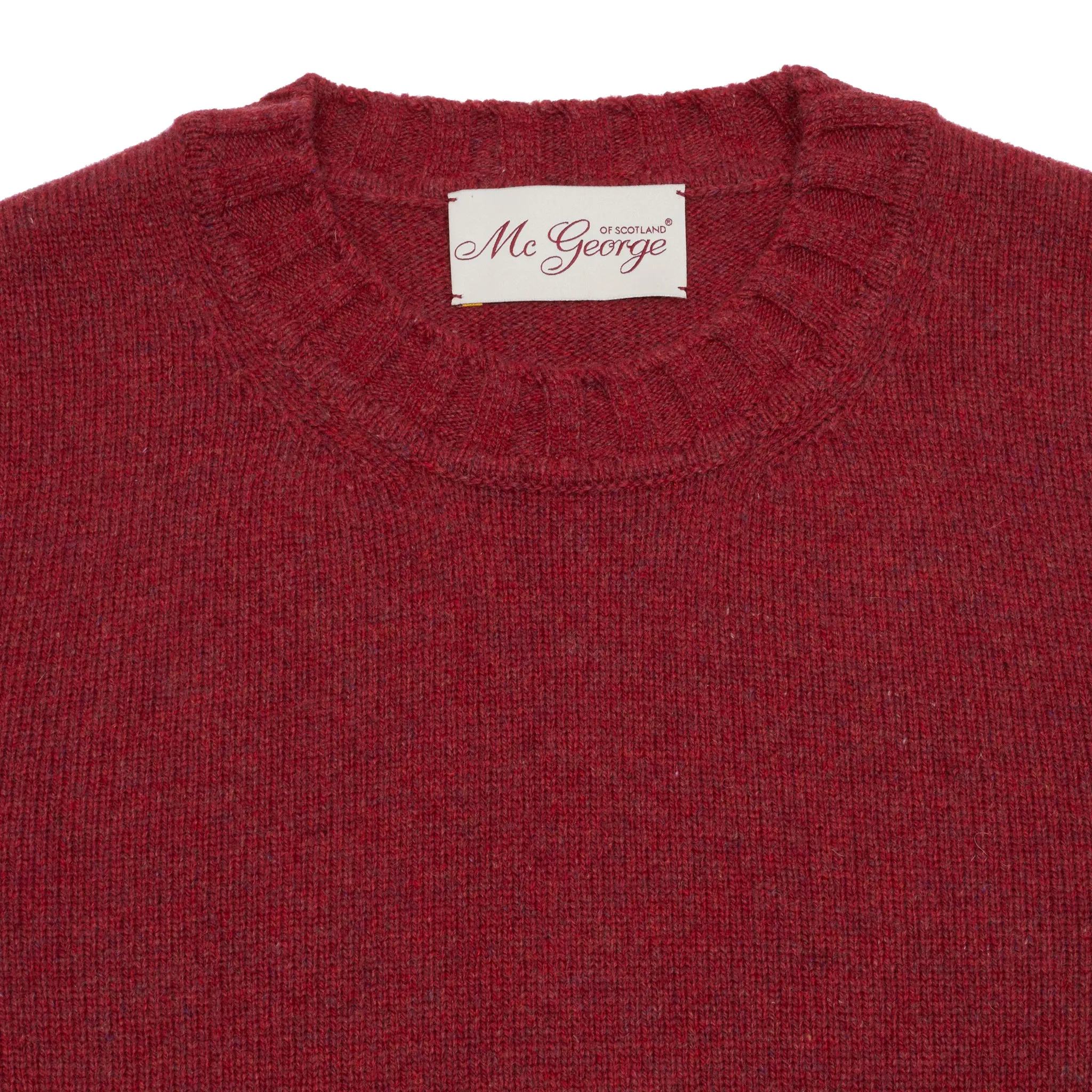 McGeorge of Scotland Crewneck Jumper in Red