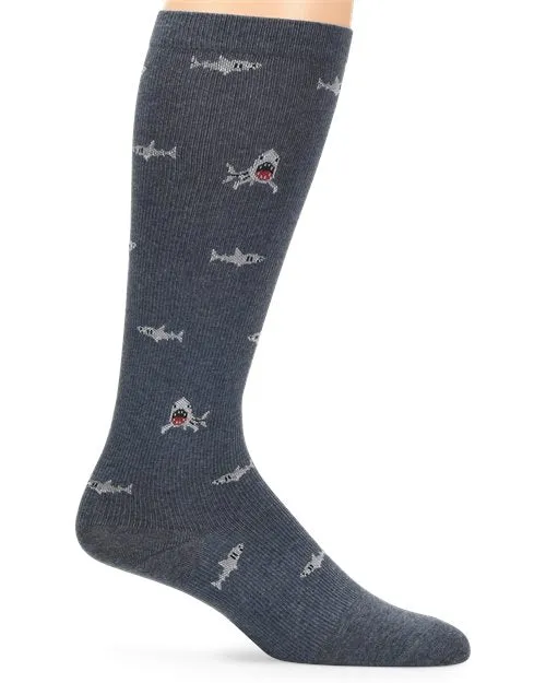 Nurse Mates Compression Sock Men's - Sharks