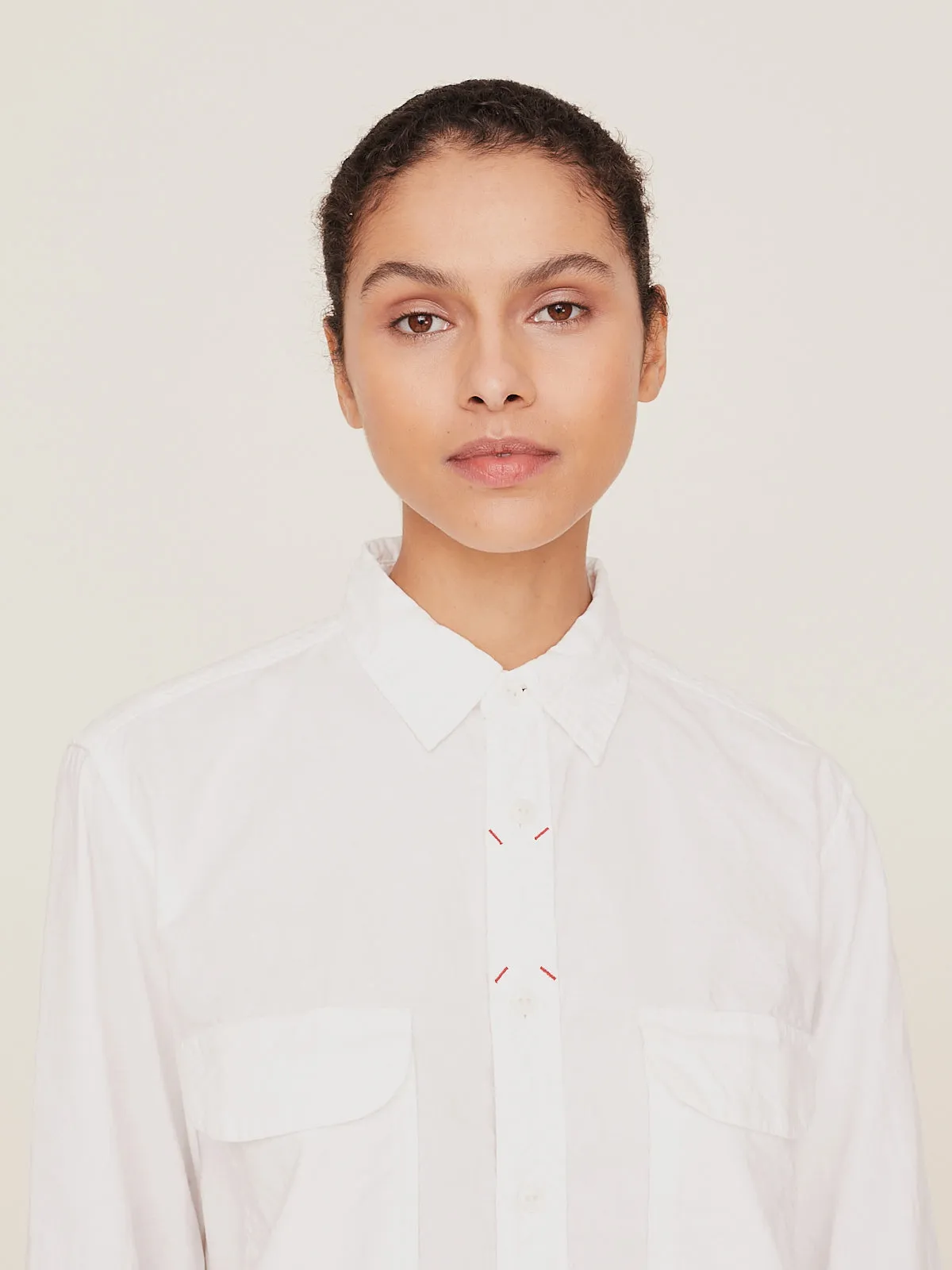 OX Clip Shirt in White