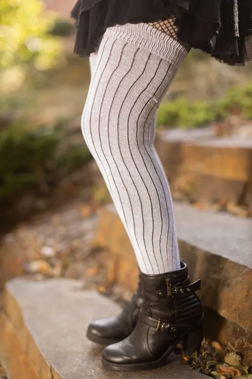 Pinstripe Thigh High