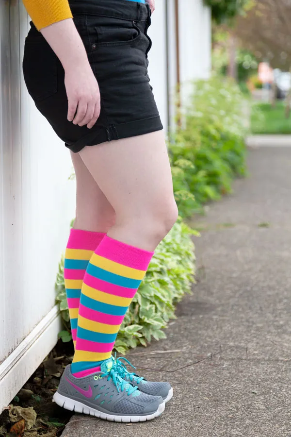 Pride Stripes Knee High Socks