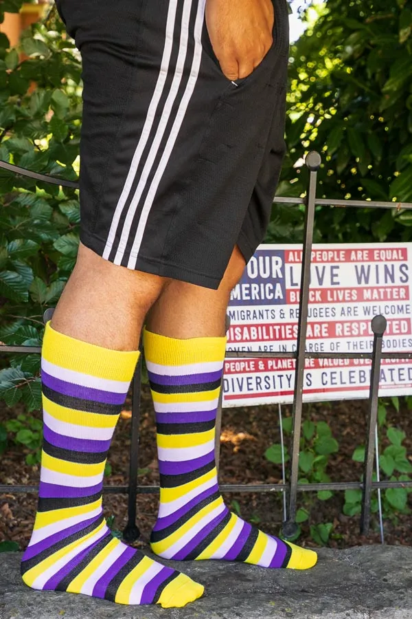 Pride Stripes Knee High Socks