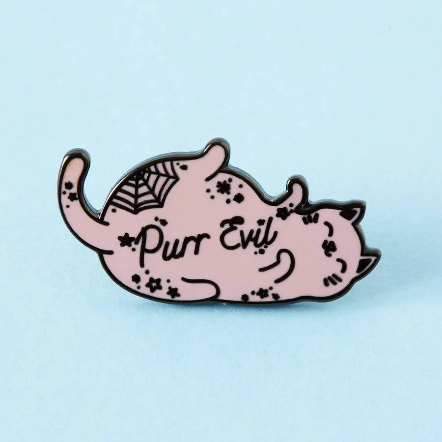 Punky Pins Purr Evil Enamel Pin