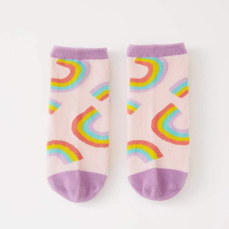 Punky Pins Rainbow Print Socks