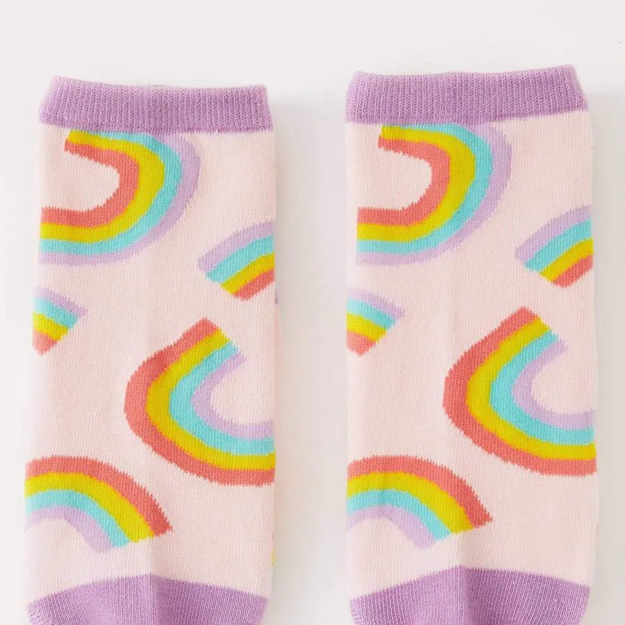 Punky Pins Rainbow Print Socks