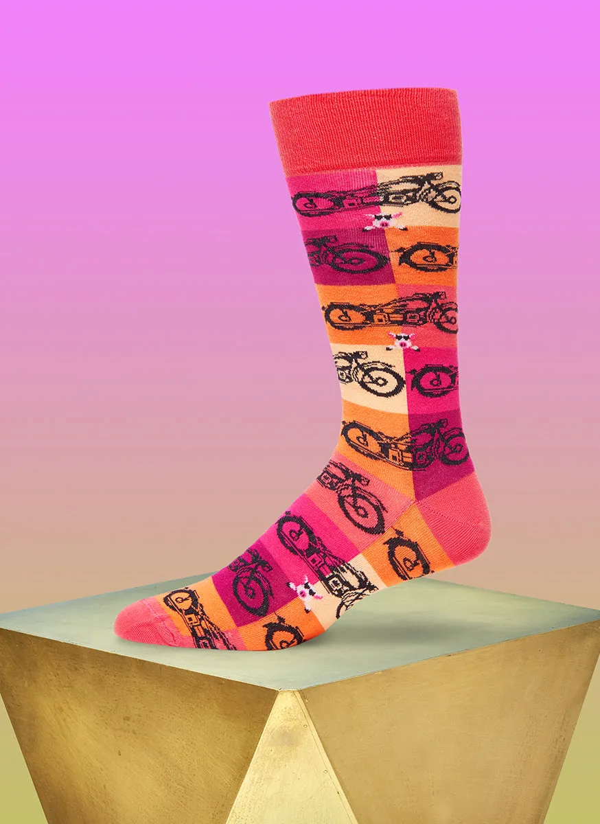 "High on Hog" Sock in Pink