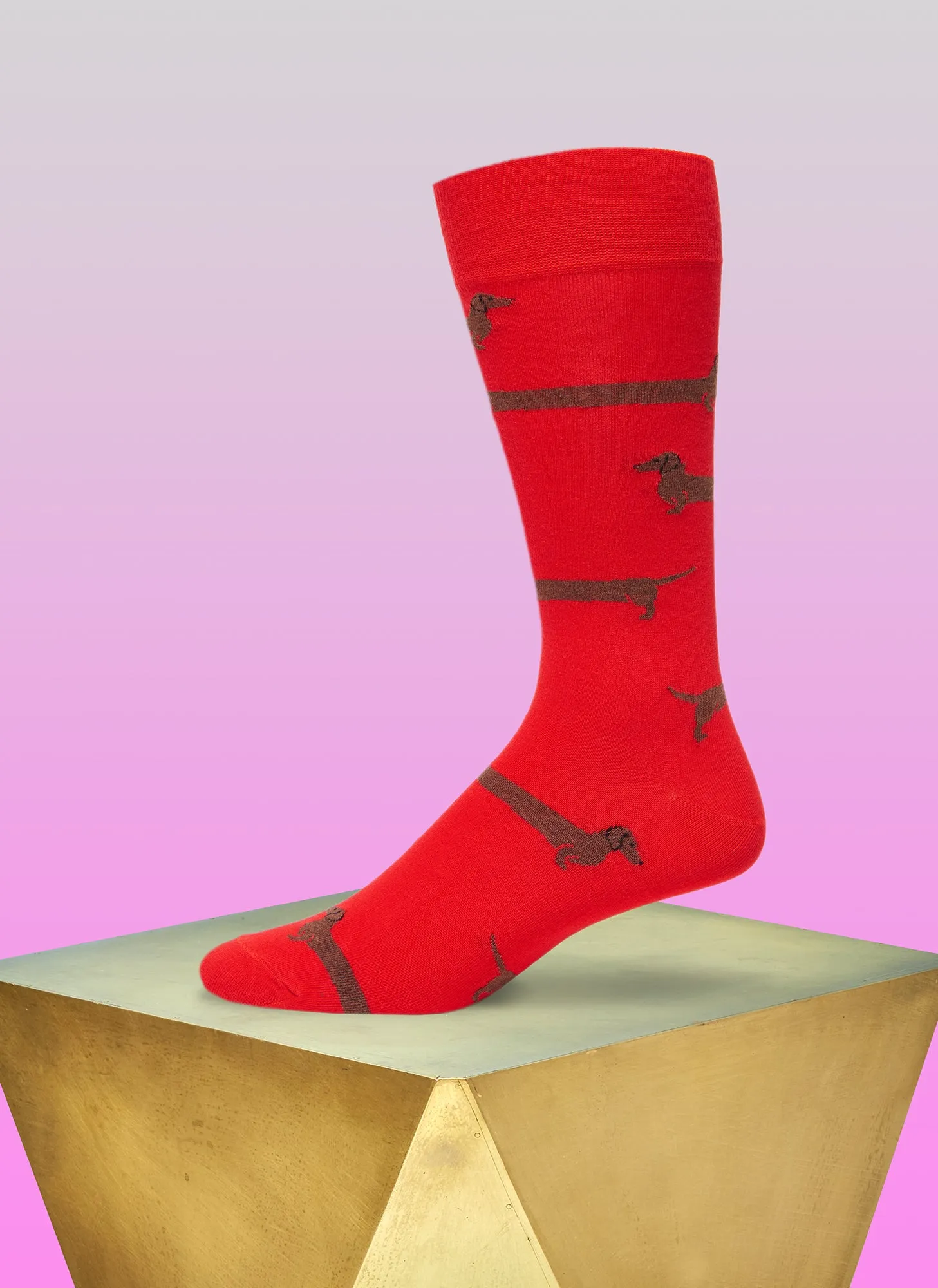 "Love Me Forever" Sock in Red