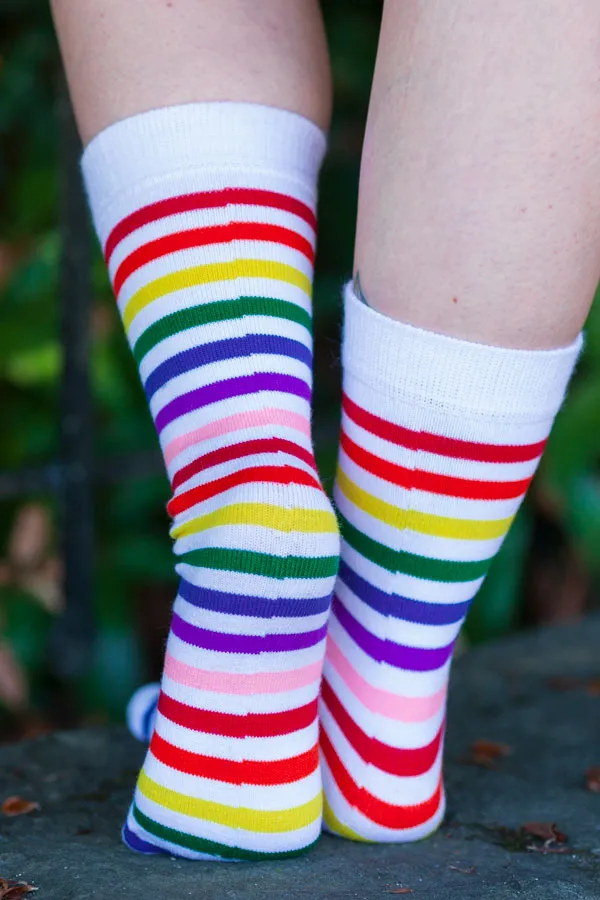 Rainbow Brights Crew Socks