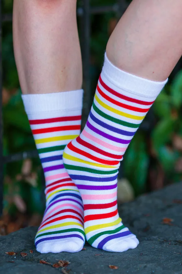 Rainbow Brights Crew Socks