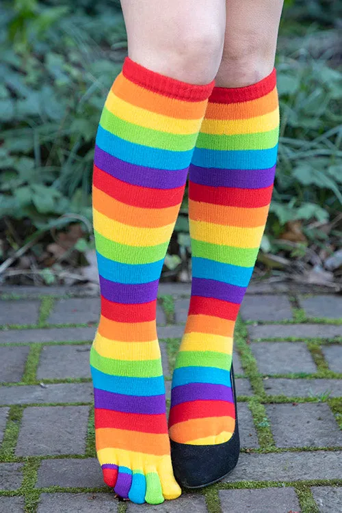 Rainbow Toe Socks