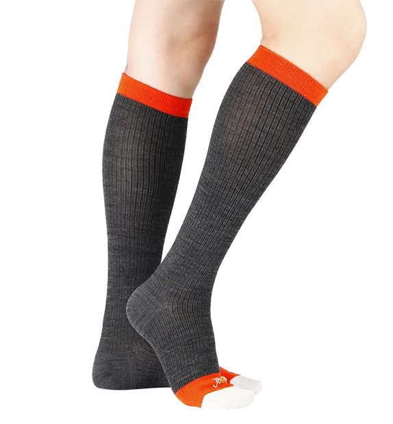 Rich Merino Wool Everyday Compression Socks (15-20mmHg) - Mock Rib