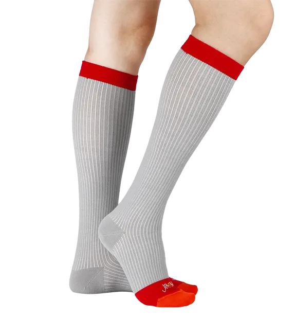 Rich Merino Wool Everyday Compression Socks (15-20mmHg) - Mock Rib